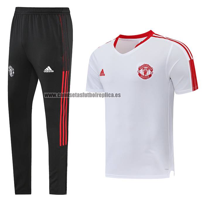 Chandal del Manchester United Manga Corta 2023-24 Blanco